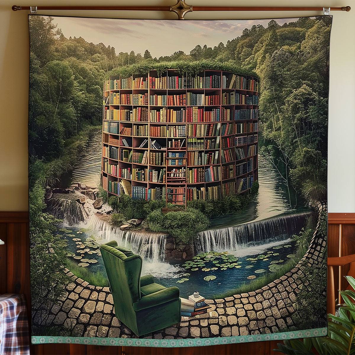 Riverside Library Retreat WN0909112CL Quilt