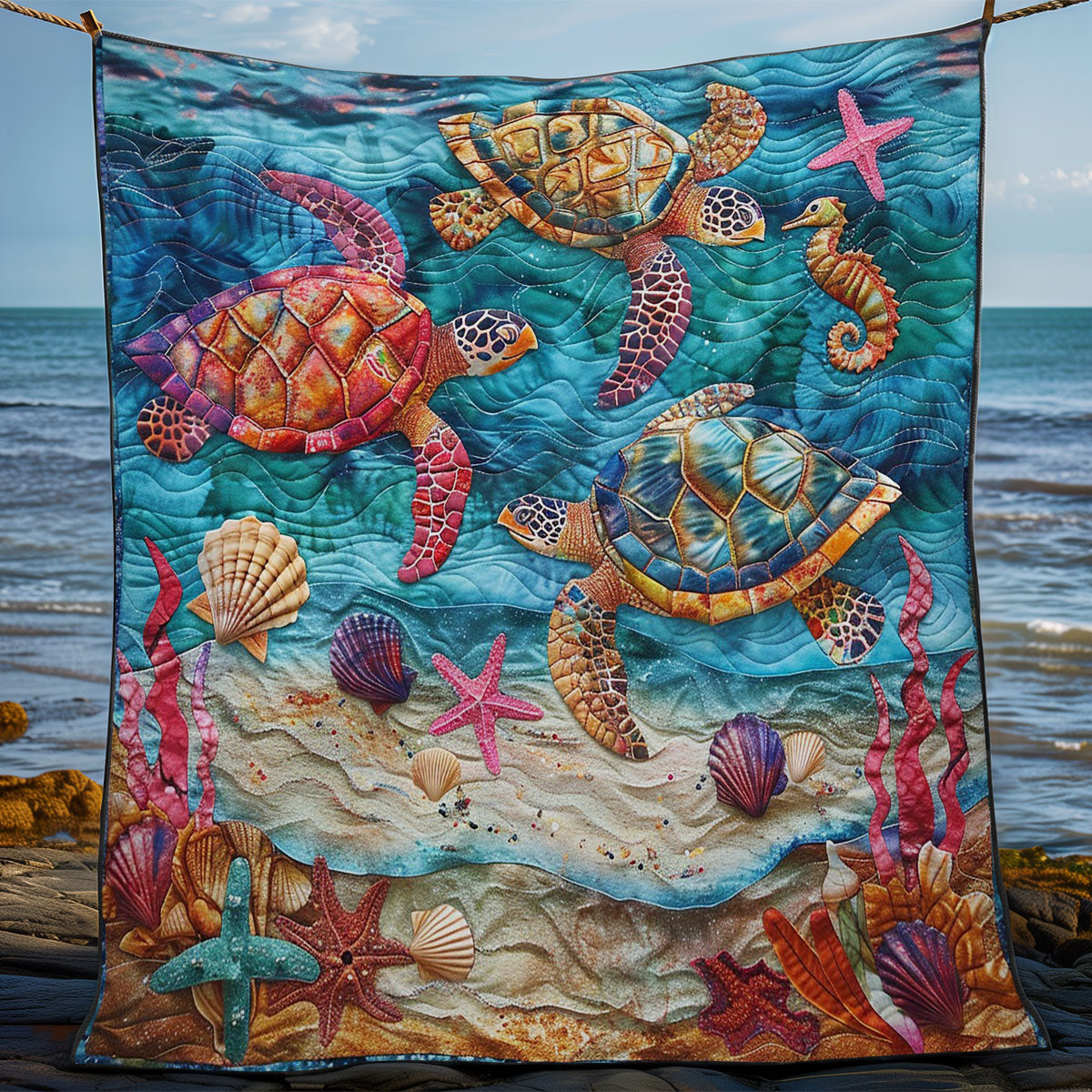 Royal Sea Turtle WM2308035CL Quilt