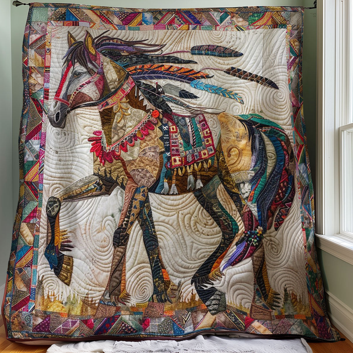 Running Horse WM10080027CL Quilt