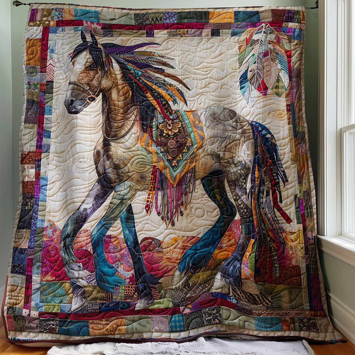 Running Horse WM10080028CL Quilt