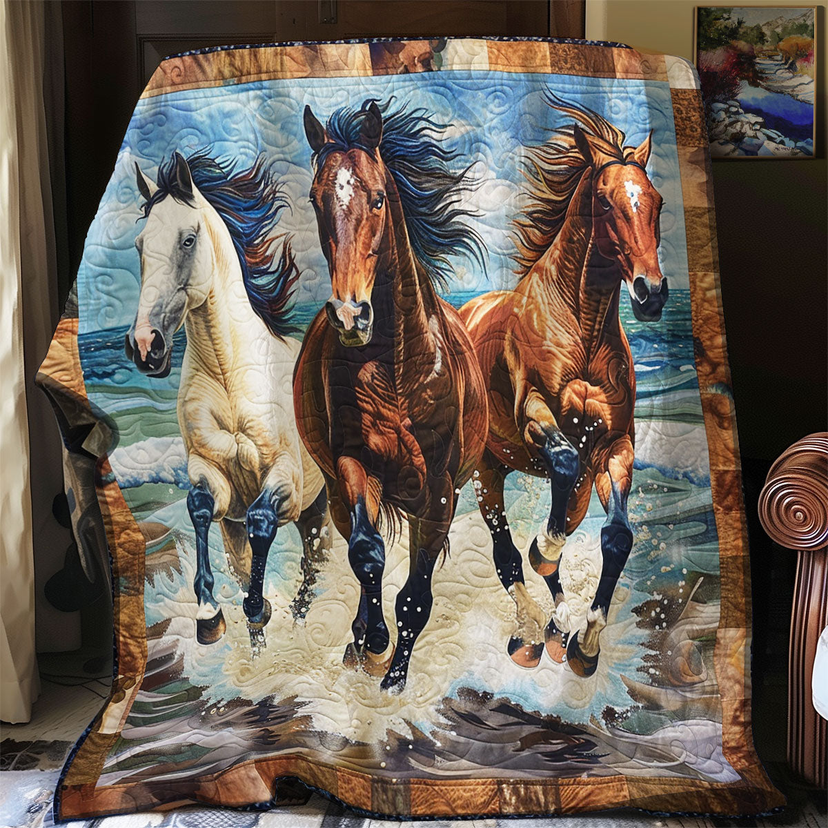 Running Horses SR2308023CL Quilt