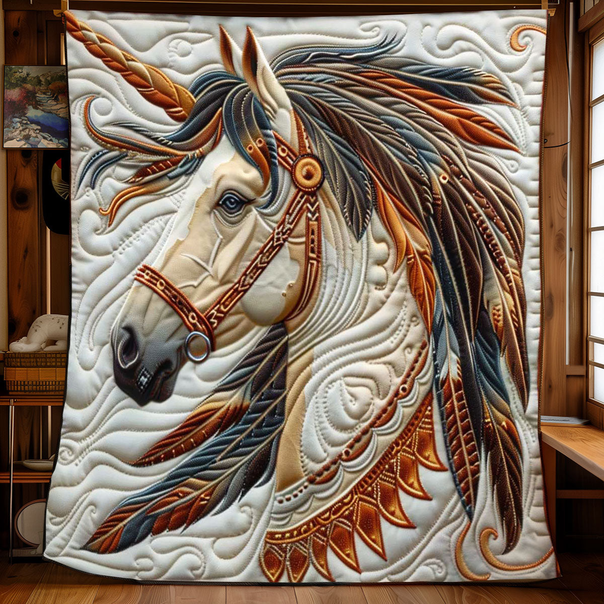 Sacred Horse Hide WN1008008CL Quilt