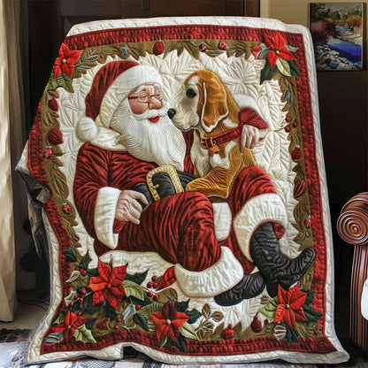 Santa And Beagle SR1508027CL Quilt