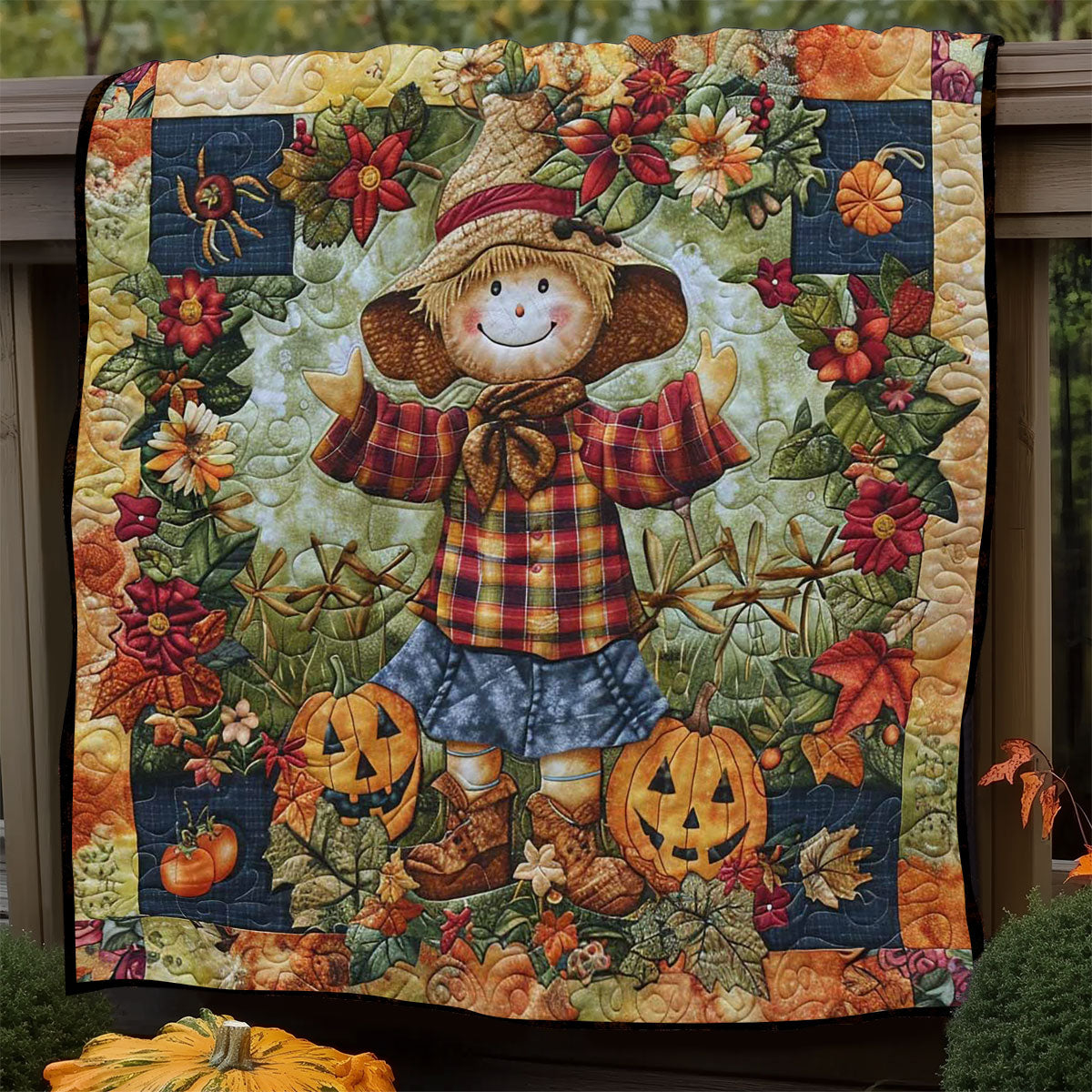 Scarecrow Harvest WN1908038CL Quilt