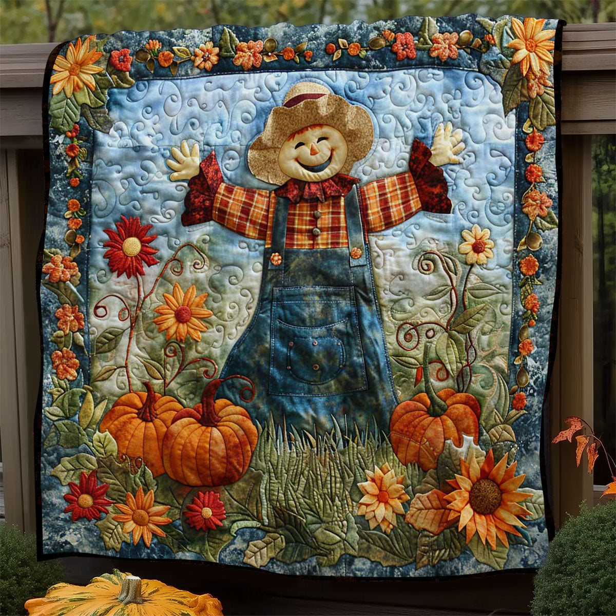 Scarecrow Pumpkin Dance WN1908039CL Quilt