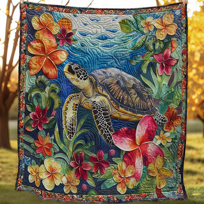 Sea Turtle Garden WN3007004CL Quilt