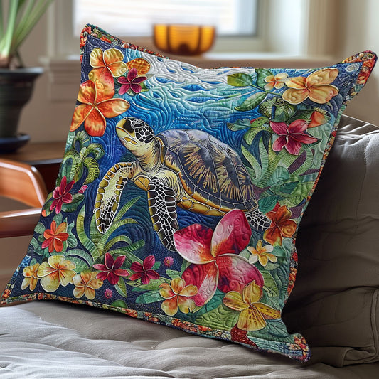 Sea Turtle Garden WN3007084CL Quilt Pillow Case