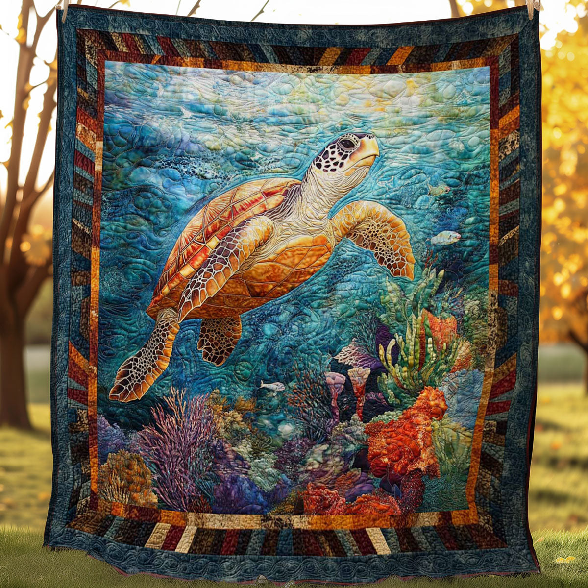 Sea Turtle WN0208040CL Quilt