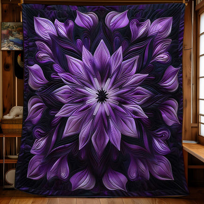 Serene Purple Flower WN1508051CL Quilt