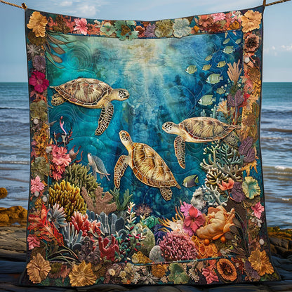 Serene Turtle Reef WN1008015CL Quilt