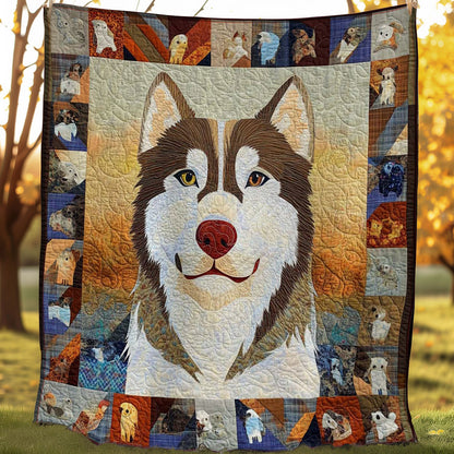 Siberian Husky Cozy WN0608049CL Quilt