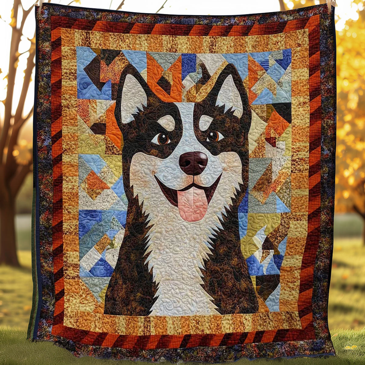 Siberian Husky Funny WN0608050CL Quilt