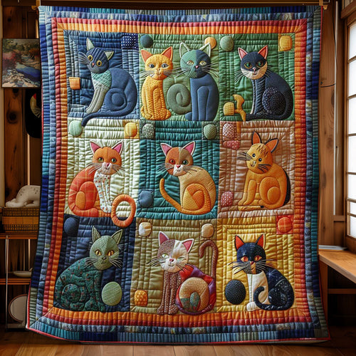 Silly Kitty Snuggle WN0908068CL Quilt