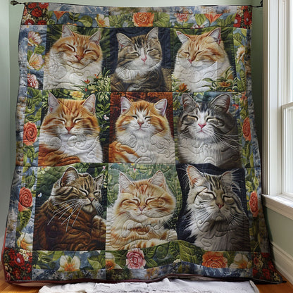 Sleeping Smile Cat WM1008017CL Quilt