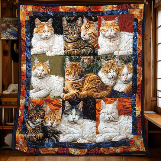 Snuggle Time Cats WN1508091CL Quilt