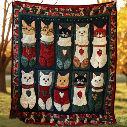 Socks Cats WM0308036CL Quilt