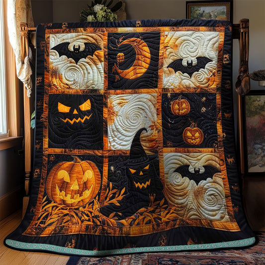 Spooky Halloween Cats WN2908046CL Quilt