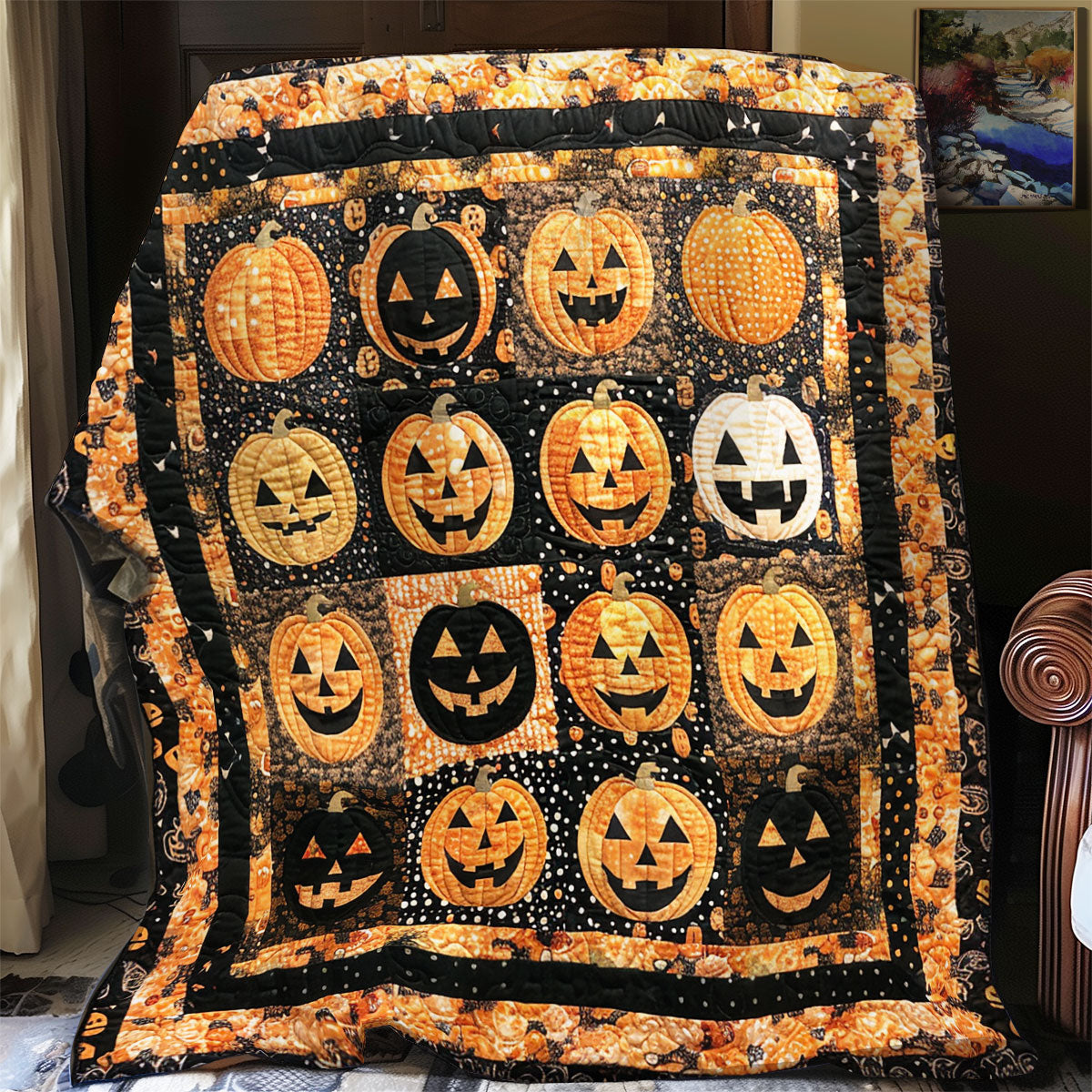 Spooky Pumpkin SR2108027CL Quilt