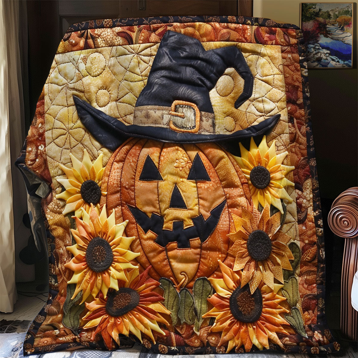 Spooky Pumpkin SR2208047CL Quilt