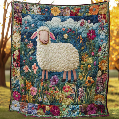 Spring Meadow Sheep WN0708037CL Quilt