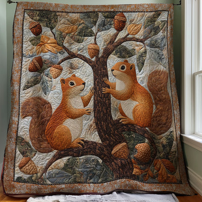 Squirrels And Acorns WM3107003CL Quilt