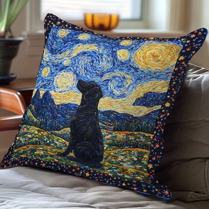 Starry Sky And Dog WN0208094CL Quilt Pillow Case