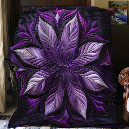 Stunning Purple Flower SR1608019CL Quilt