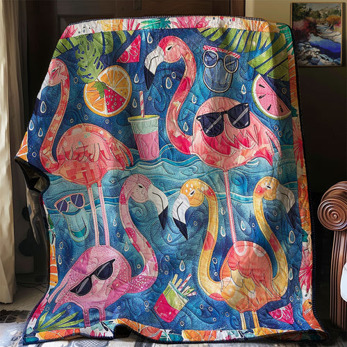 Summer Flamingoes WM2907001CL Quilt