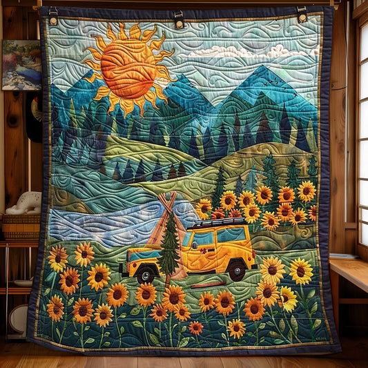 Sunflower Camper Escape WN1008039CL Quilt