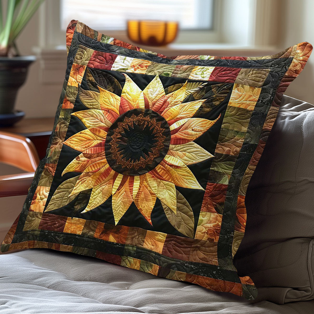 Sunflower Delight WN2607063CL Quilt Pillow Case