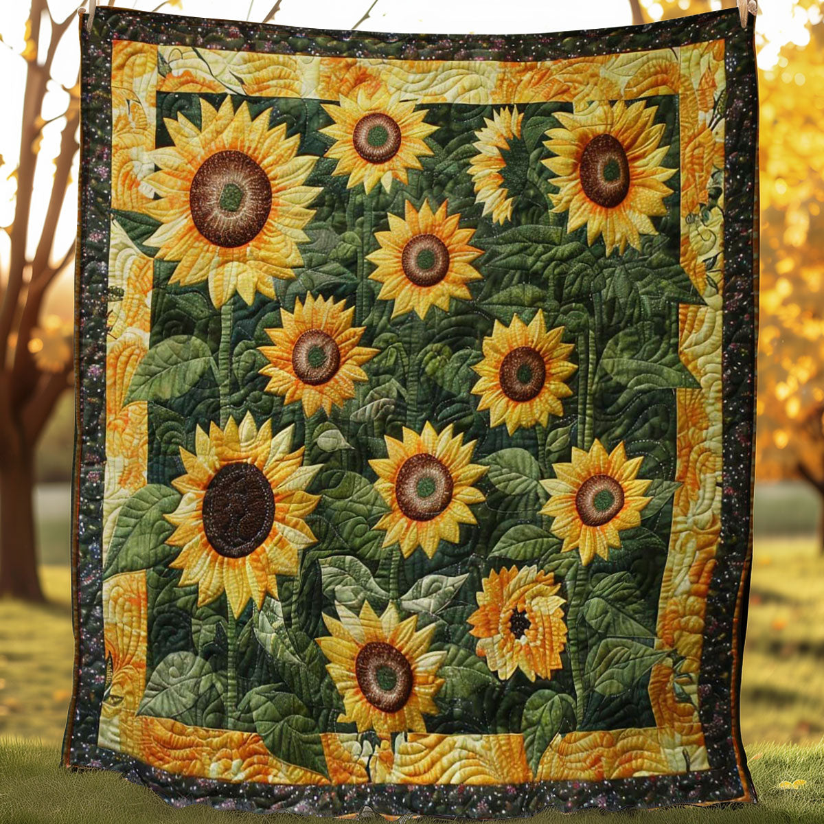 Sunflower Garden WN3007042CL Quilt