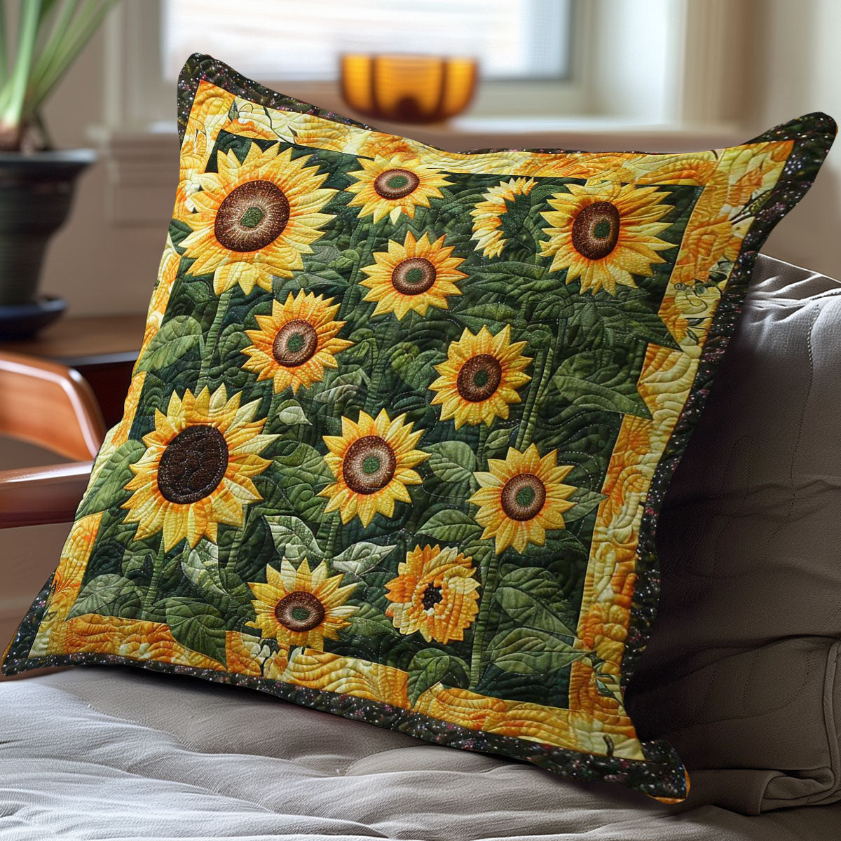 Sunflower Garden WN3007086CL Quilt Pillow Case