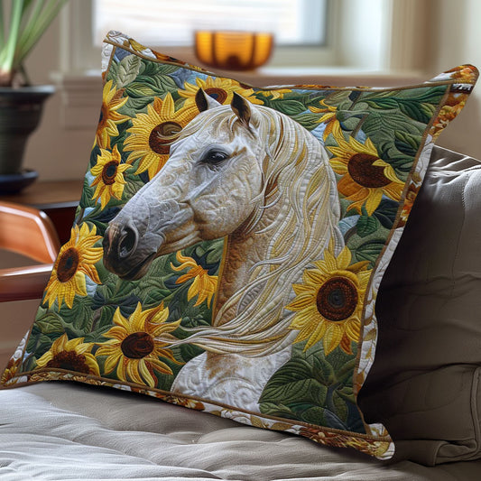 Sunflower Meadow Horse WN3007087CL Quilt Pillow Case