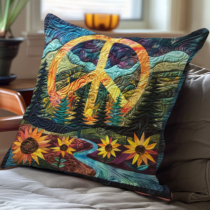 Sunflower Peace Harmony Throw WN1608062CL Quilt Pillow Case