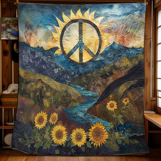 Sunflower Peace WN1008041CL Quilt