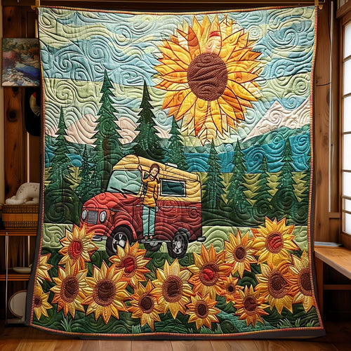 Sunflower Roadtrip WN1008029CL Quilt