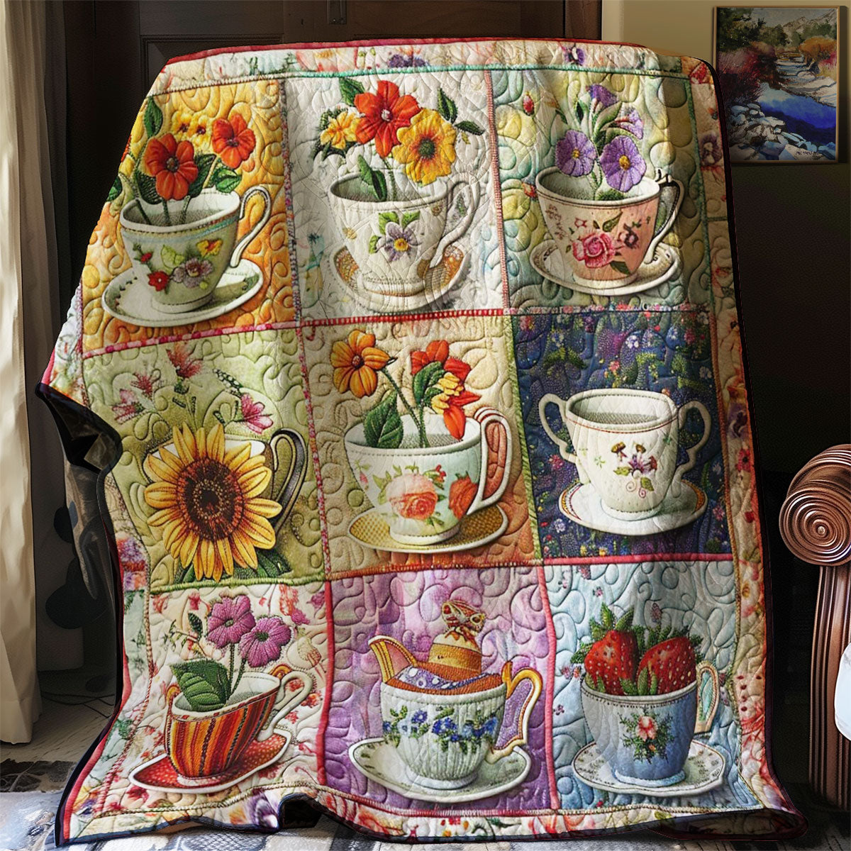 Tea Garden Elegance WN2708012CL Quilt