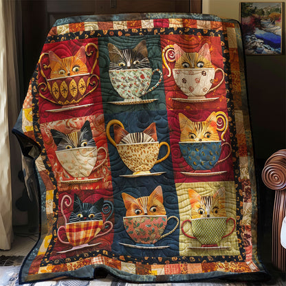 Teacup Cat WM3007002CL Quilt