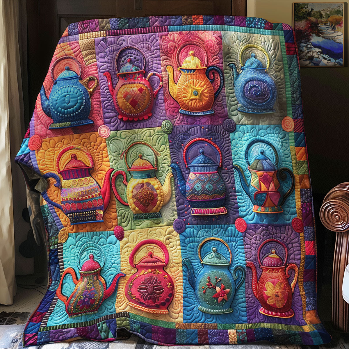 Teapot Collection SR2108017CL Quilt