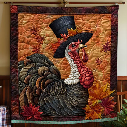 Thanksgiving Turkey In Hats WN1109019CL Quilt