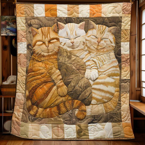 Three Cute Cats WN0908082CL Quilt