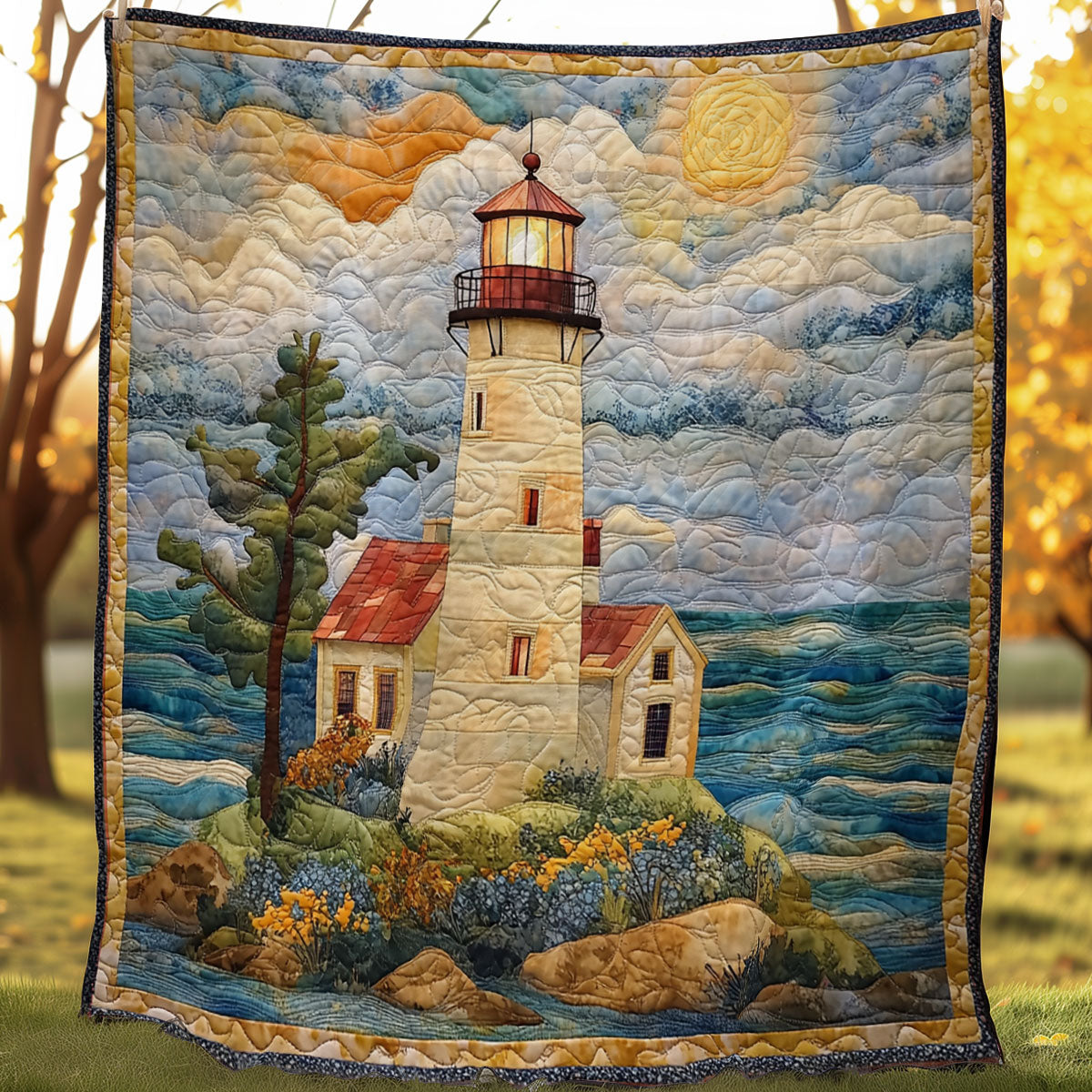 Tranquil Lighthouse WN0108078CL Quilt