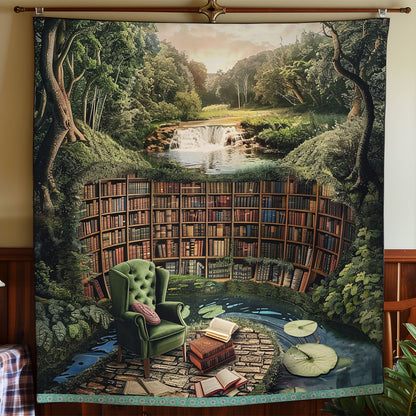Tranquil Riverside Library WN0909110CL Quilt