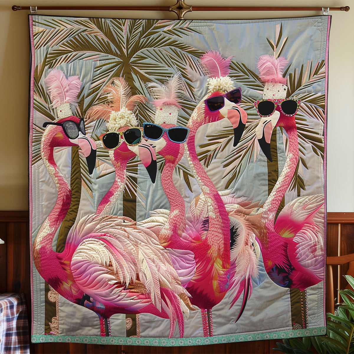 Trendy Flamingo Chic WN0909043CL Quilt