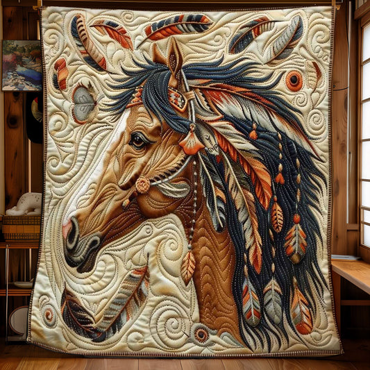 Tribal Horse WN1008004CL Quilt