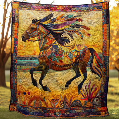 Tribal Horsemen WN3007034CL Quilt