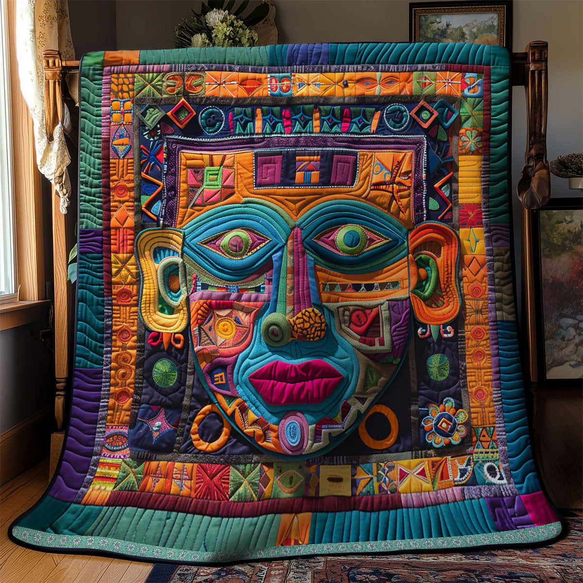 Tribal Mystic Mask WN1709048CL Quilt