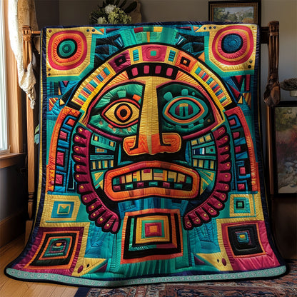 Aztec Tribal Mystic Mask WN1709052CL Quilt