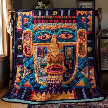 Aztec Tribal Spirit Mask WN1709047CL Quilt