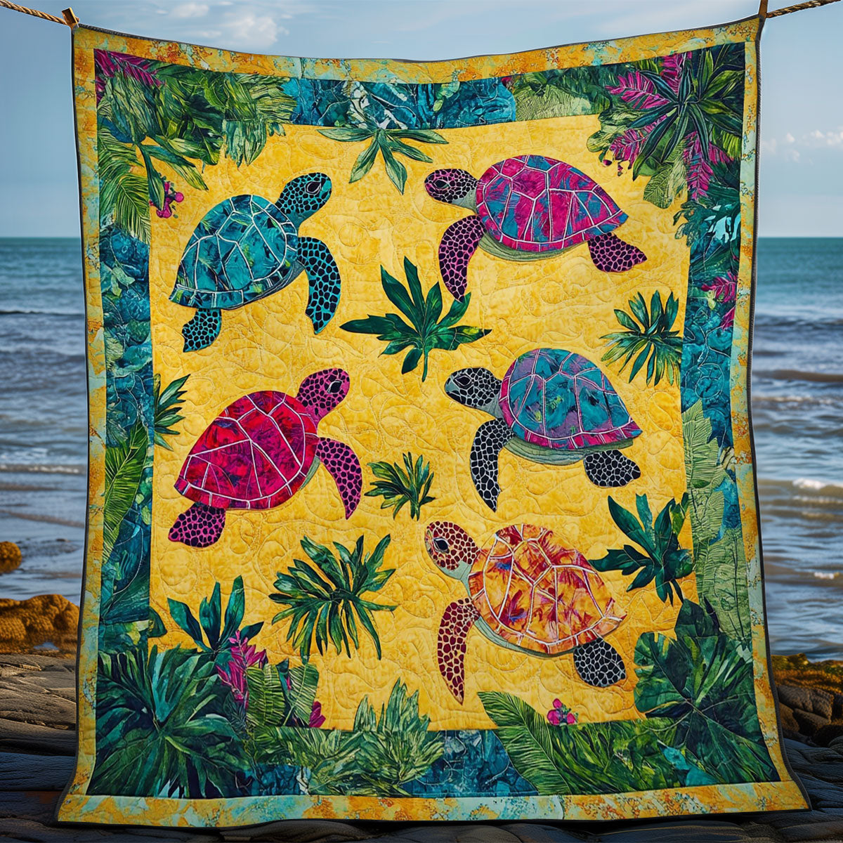 Tropical Sea Turtle WM3008030CL Quilt